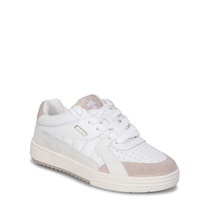 White Calfskin Low Top Sneakers