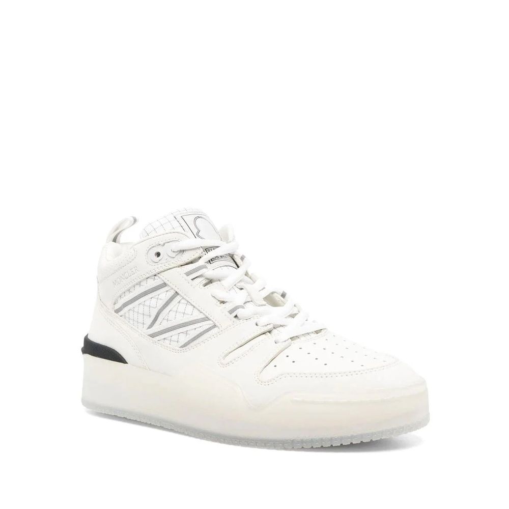 White Calfskin Athletic Sneakers