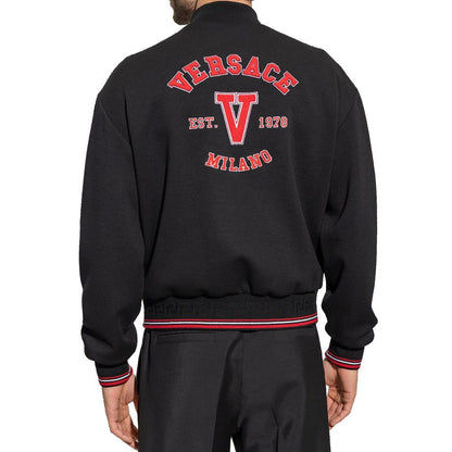 Black Virgin Wool Bomber