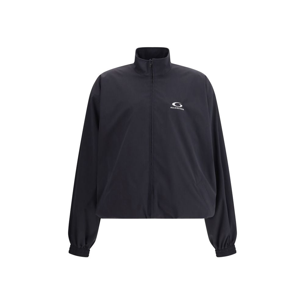 Black Polyester Shell Jacket