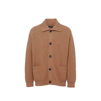 Brown Cashmere Cardigan