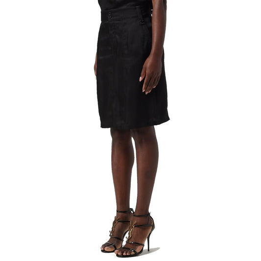 Black Copper Mini Skirt