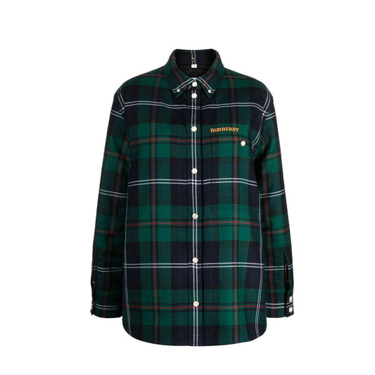 Bicolor Wool Pattern Shirt
