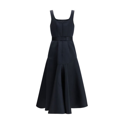 Blue Polyester Casual Dress