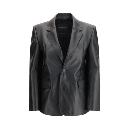 Black Calf Leather Bos Taurus Leather Jacket