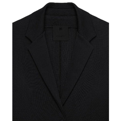 Black Elastane Blazer