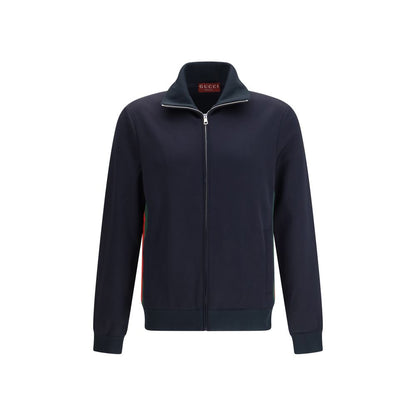 Blue Polyester Shell Jacket