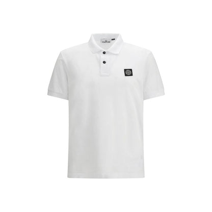 White Cotton Polo Shirt