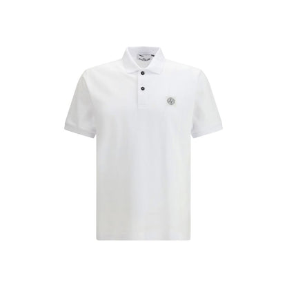 White Cotton Polo Shirt
