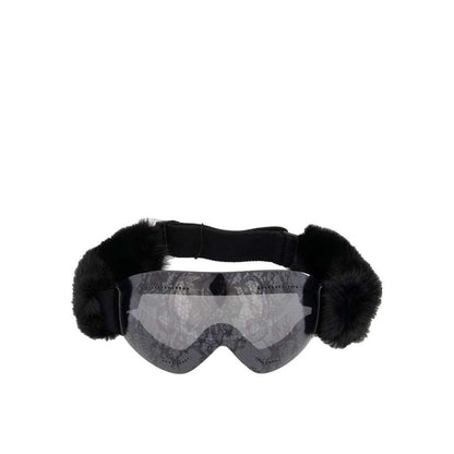 Black Fur Sunglasses