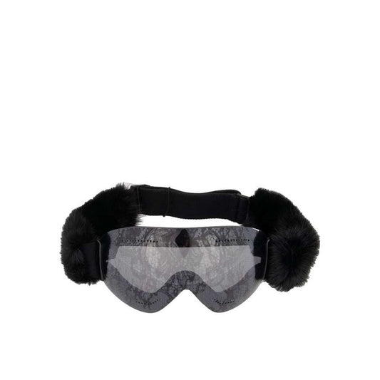 Black Fur Sunglasses