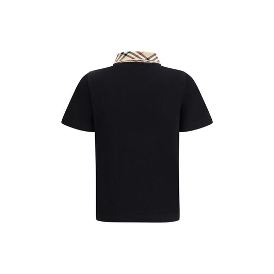 Black Cotton Polo Shirt