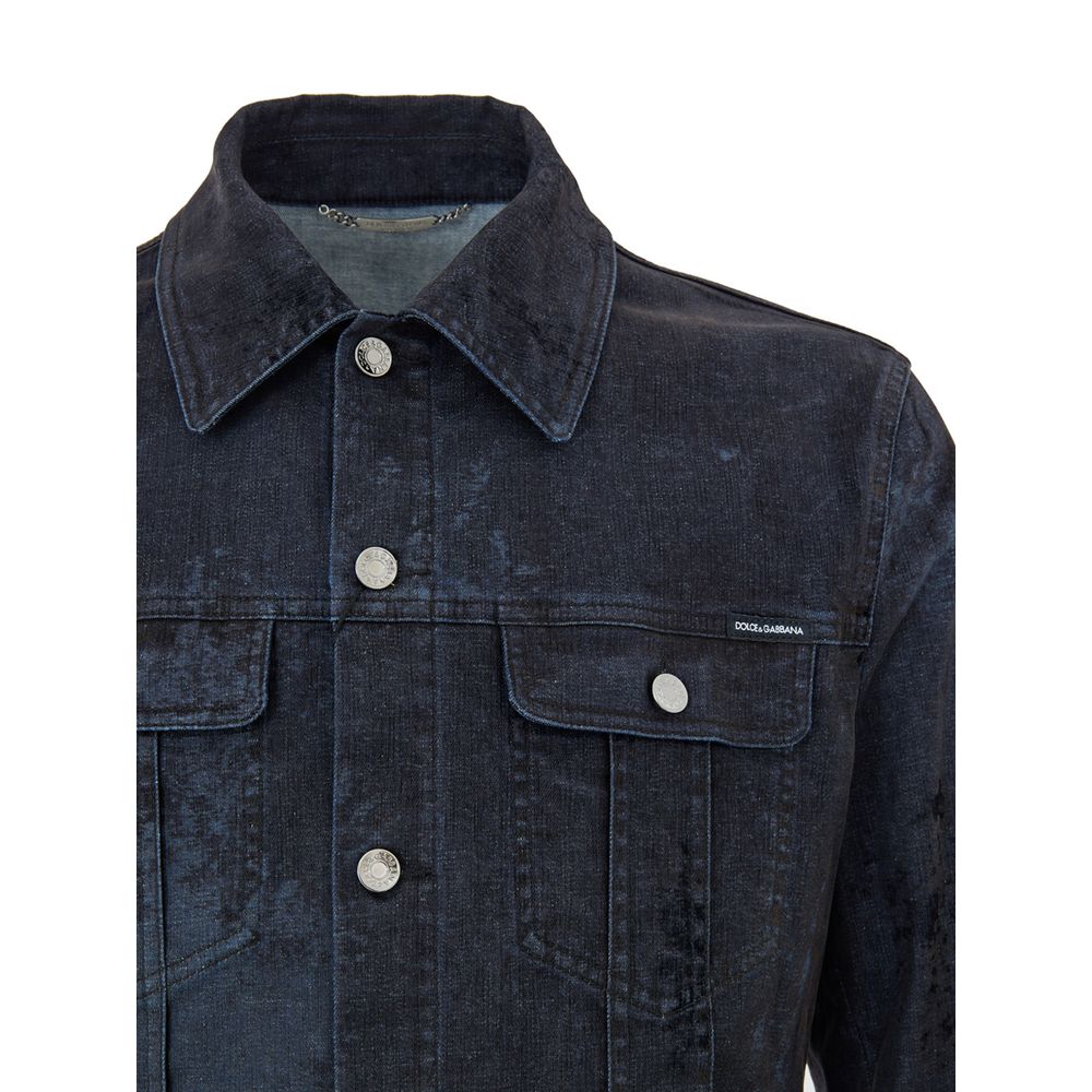 Gray Cotton Denim Jacket