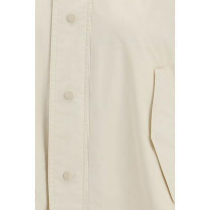 Beige Cotton Rain Coat