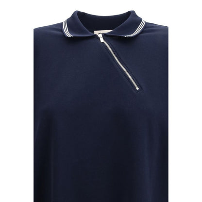 Blue Cotton Polo Shirt
