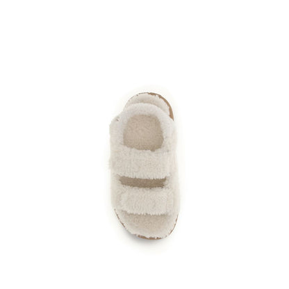 White Polyamide Slippers