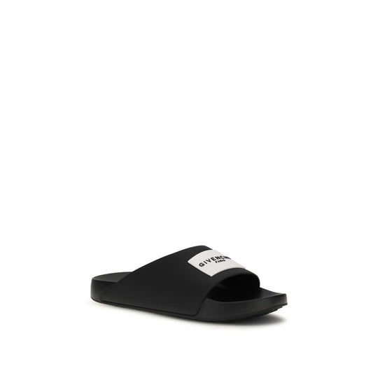 Black Rubber Slippers
