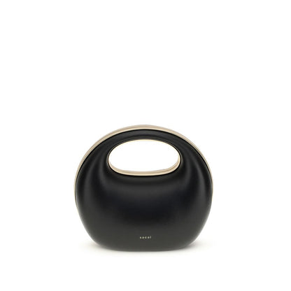 Sacai Black Calf Leather Bos Taurus Handbag
