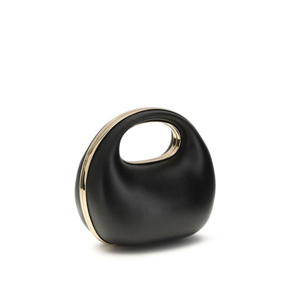 Sacai Black Calf Leather Bos Taurus Handbag