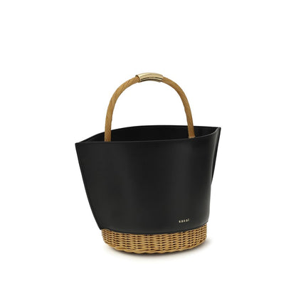 Black Calf Leather Bos Taurus Shoulder Bag