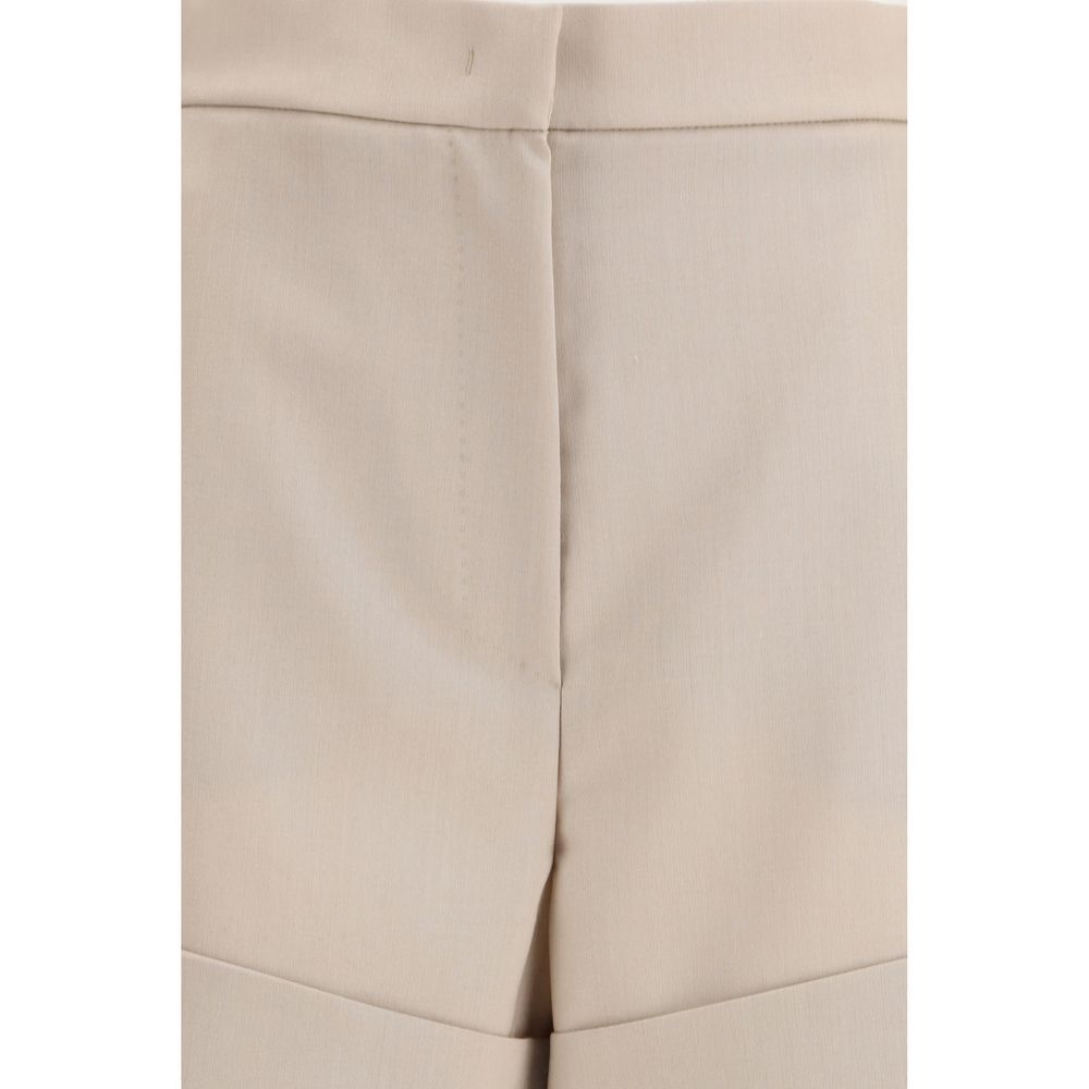 Bicolor Wool Bermuda Shorts