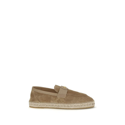 Beige Calf Leather Bos Taurus Espadrilles
