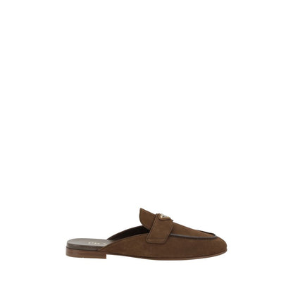 Brown Calf Leather Bos Taurus Mules