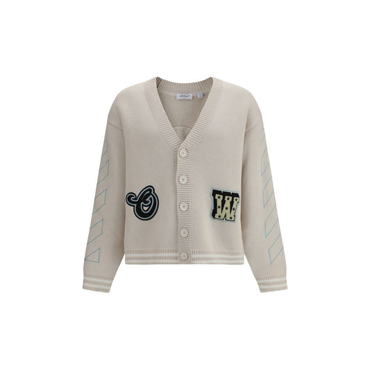 Beige Cotton Cardigan