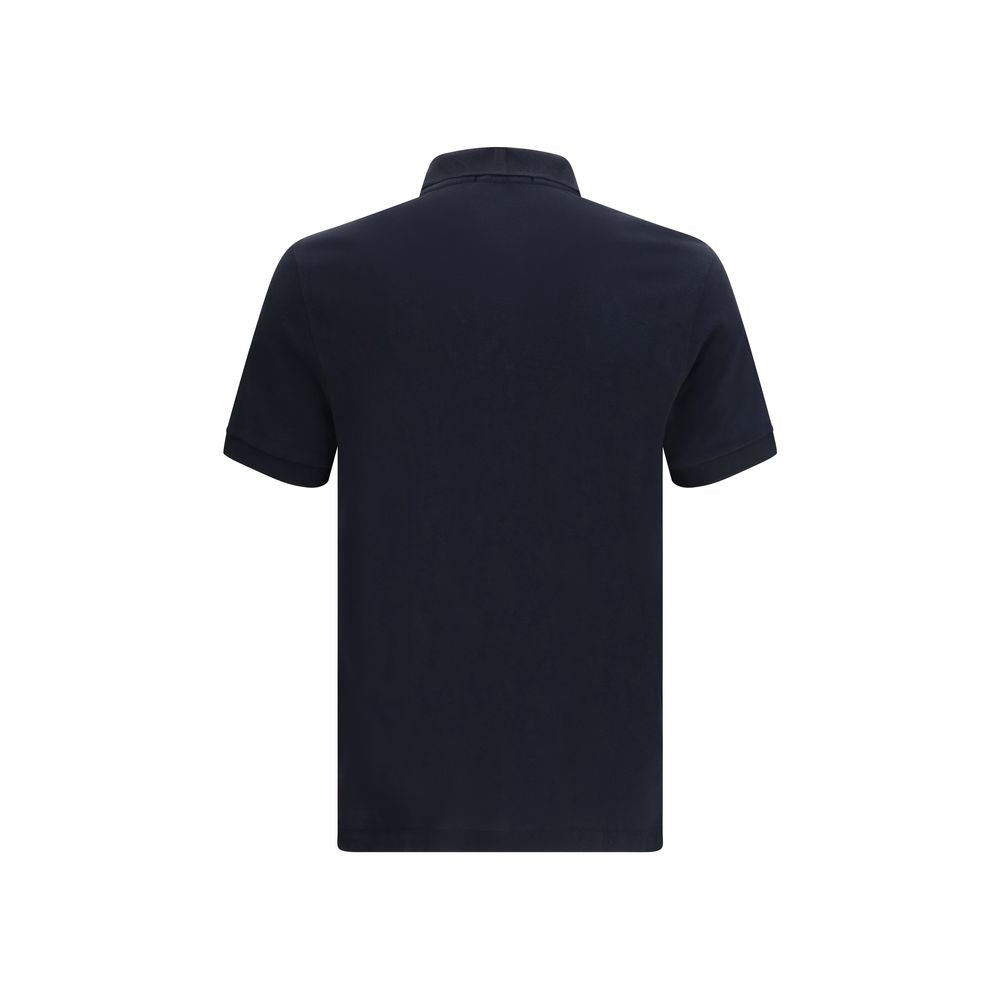 Blue Cotton Polo Shirt