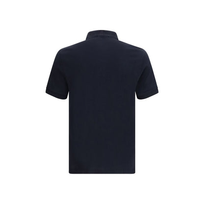 Blue Cotton Polo Shirt
