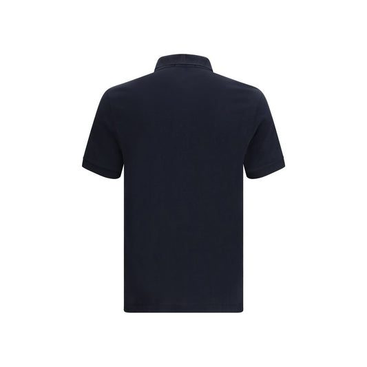 Blue Cotton Polo Shirt