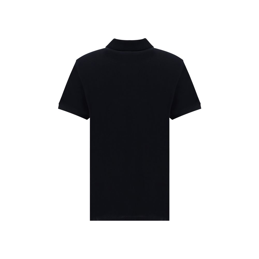 Black Cotton Polo Shirt