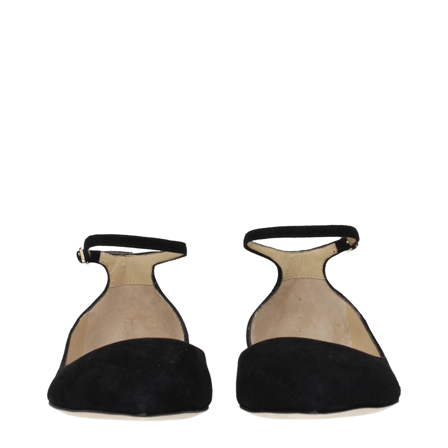 Black Leather Ballet Flats