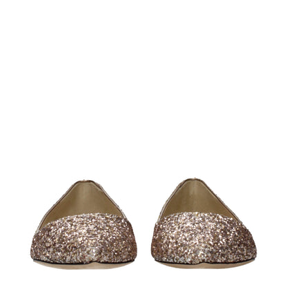 Pink Plastic Ballet Flats