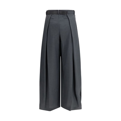 Gray Casual Pants