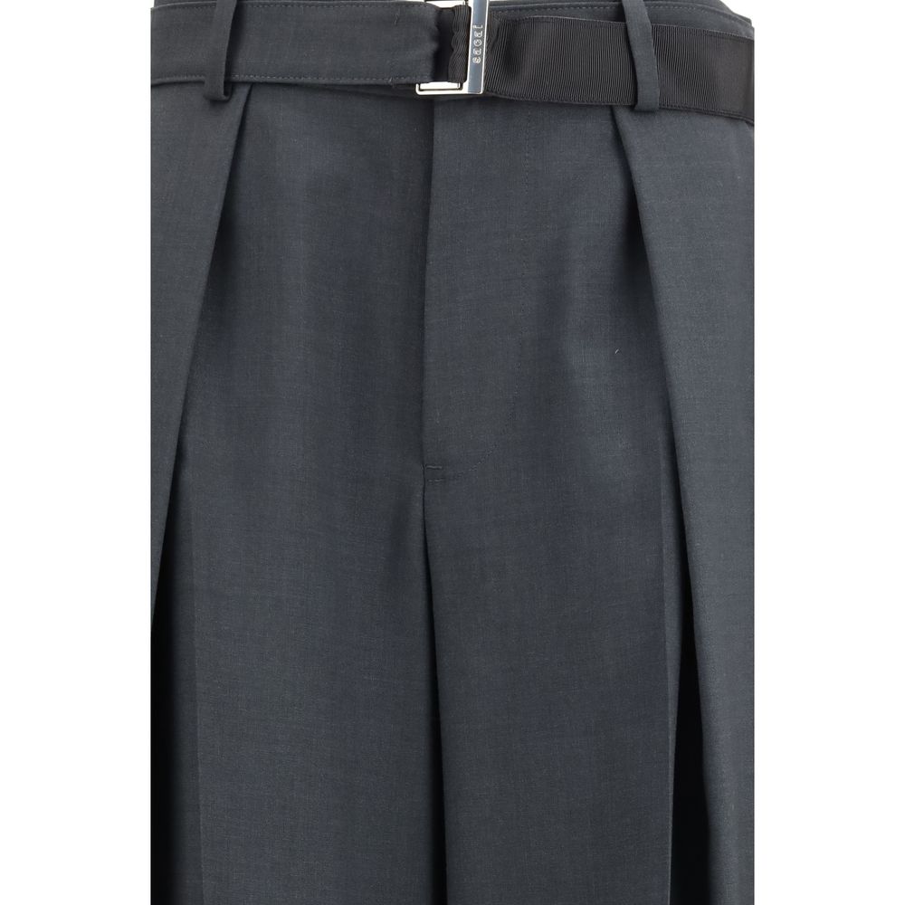 Gray Casual Pants