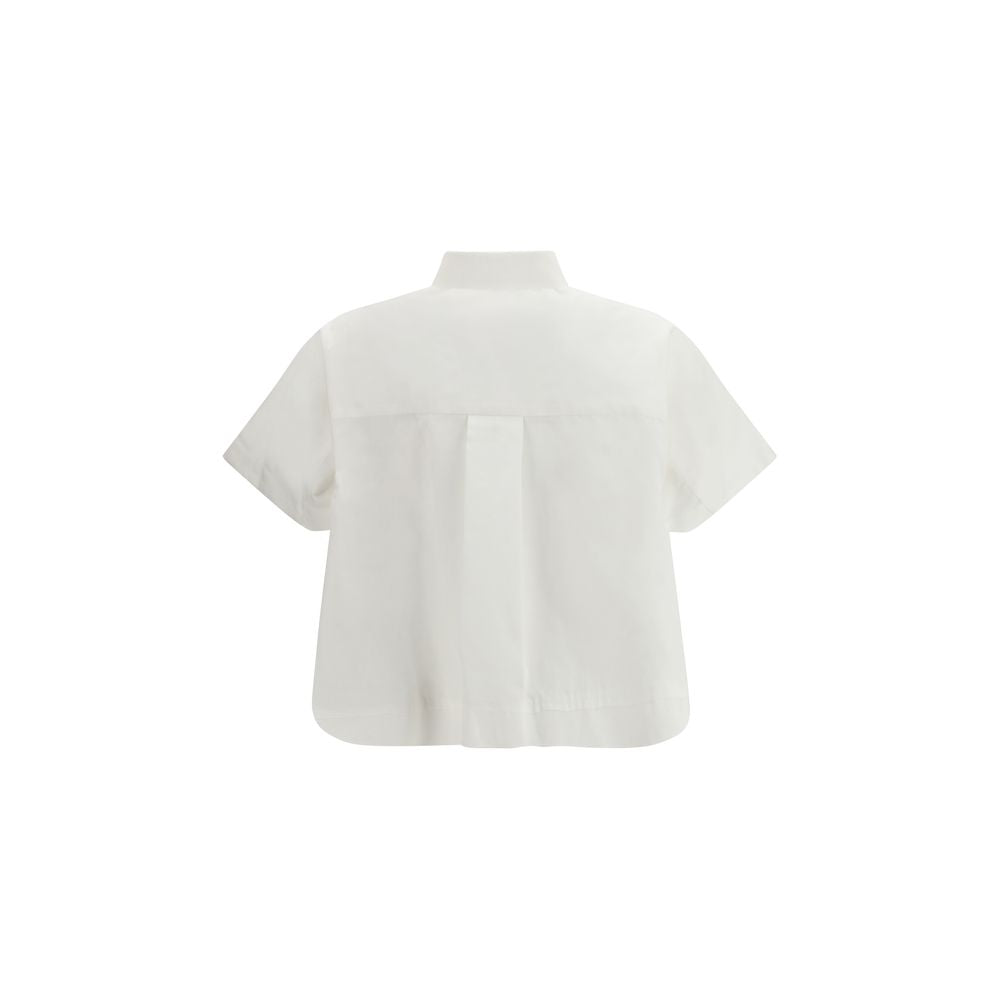 White Cotton Shortsleeve Shirt