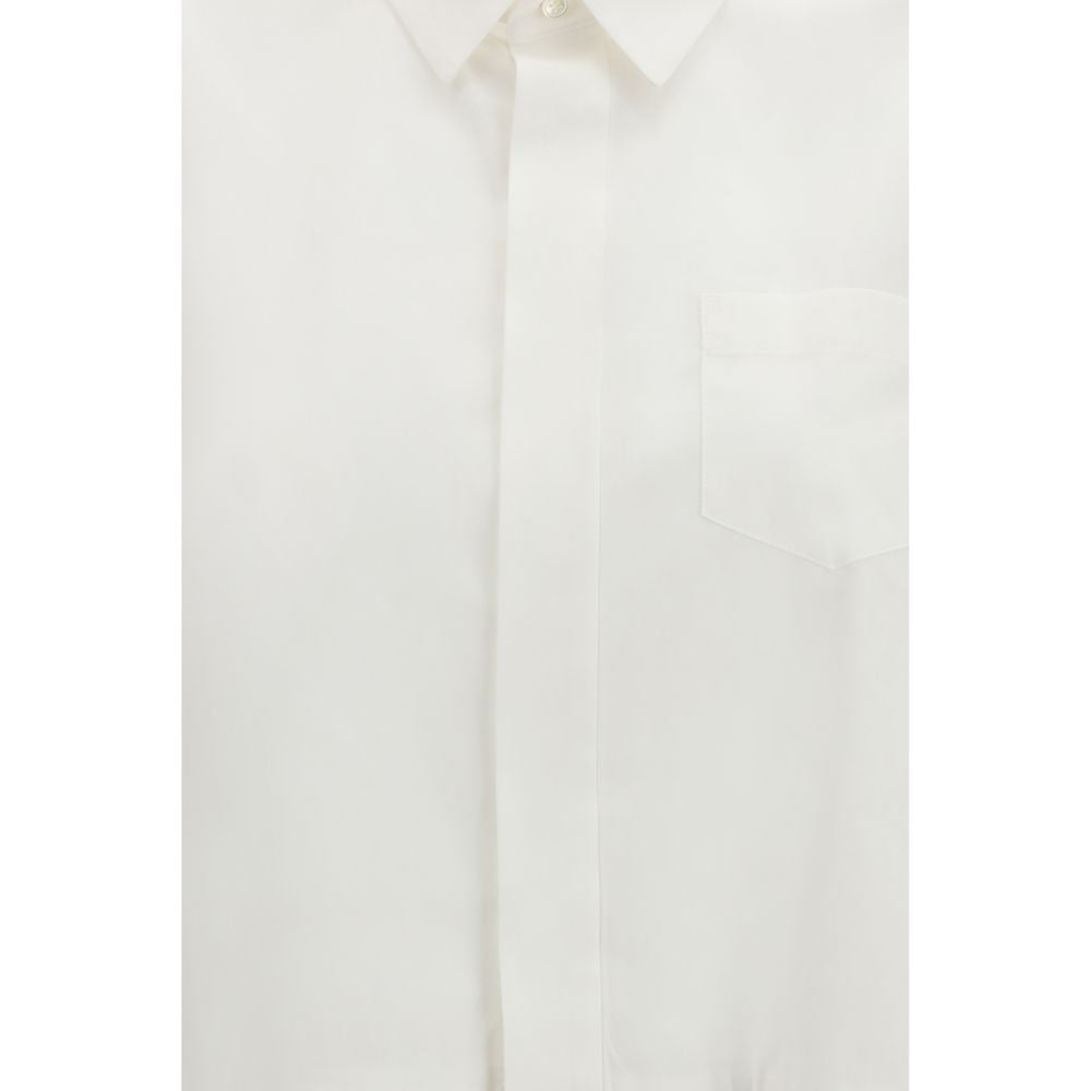 White Cotton Shortsleeve Shirt