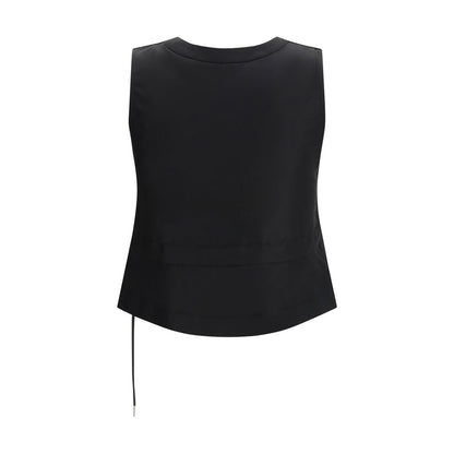 Black Polyester Waistcoat
