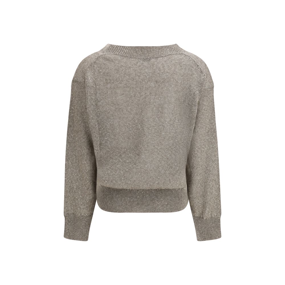 Brown Linen Sweatshirt