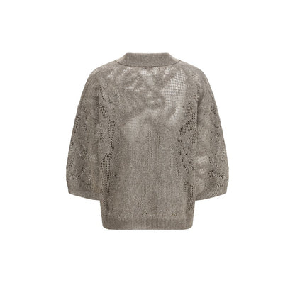 Beige Linen Polo Shirt