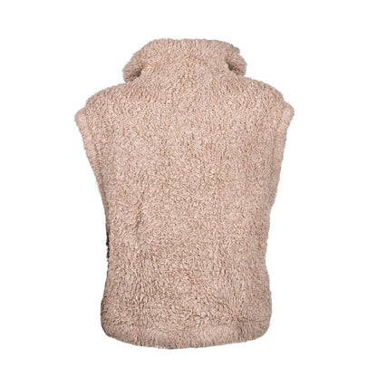 Brown Cashmere Sleeveles Sweater