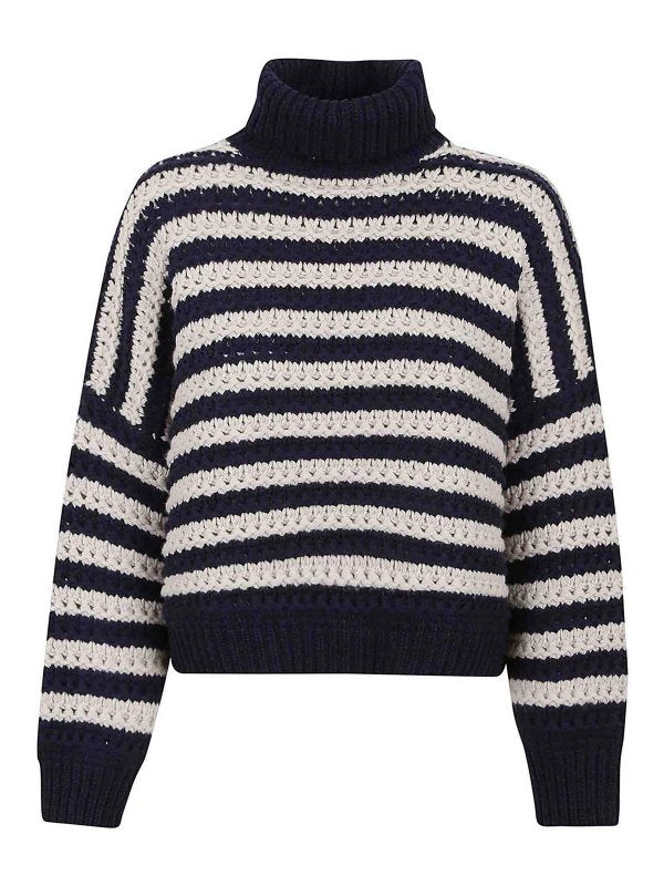 Blue Wool Sweatshirt