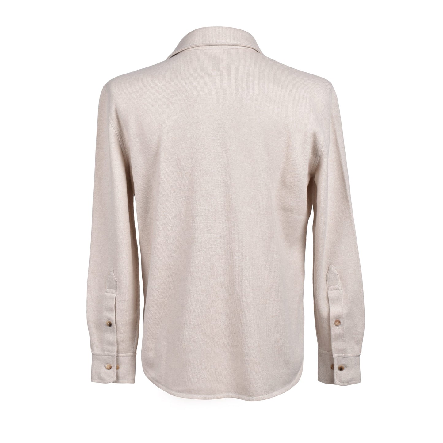 Beige Wool Dress Shirt