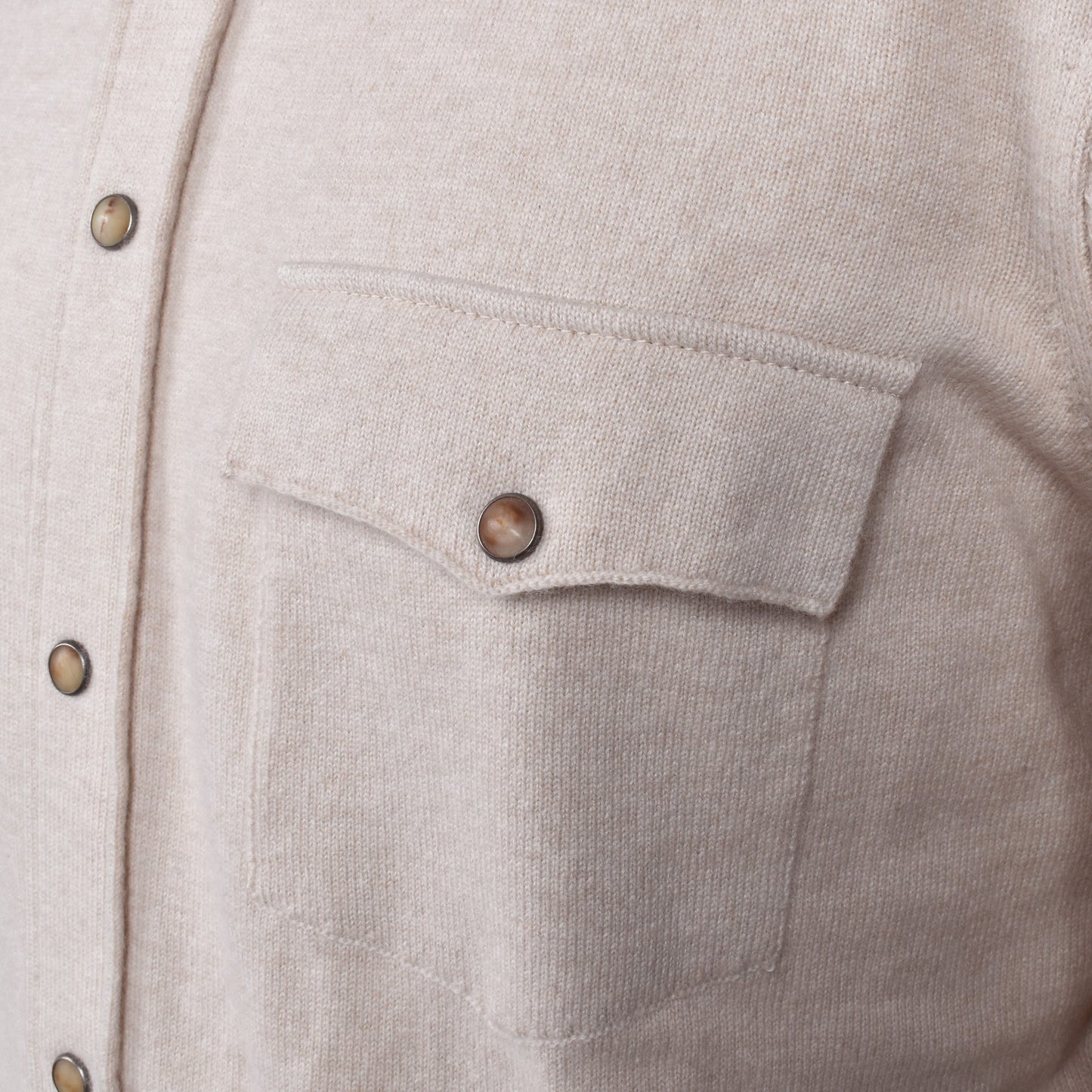 Beige Wool Dress Shirt