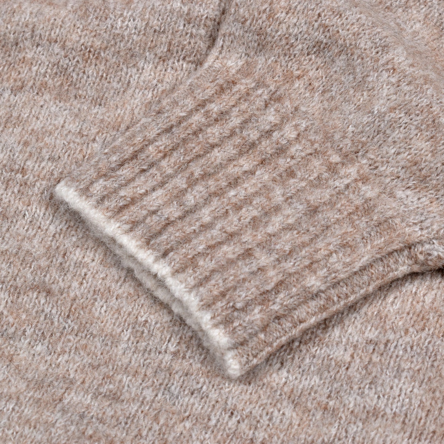 Beige Leather Cardigan