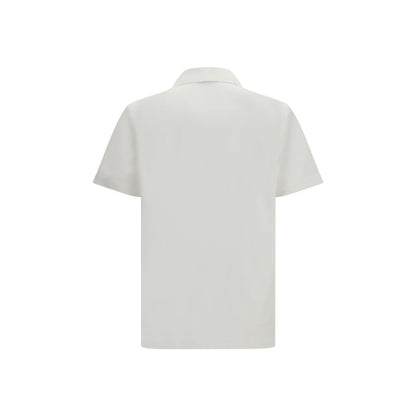 White Cotton Polo Shirt