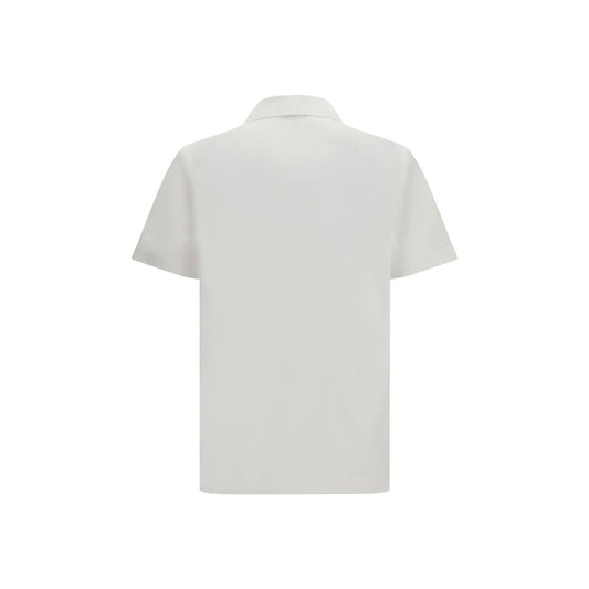White Cotton Polo Shirt