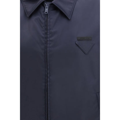 Blue Nylon Shell Jacket