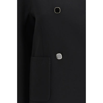 Black Triacetate Coat